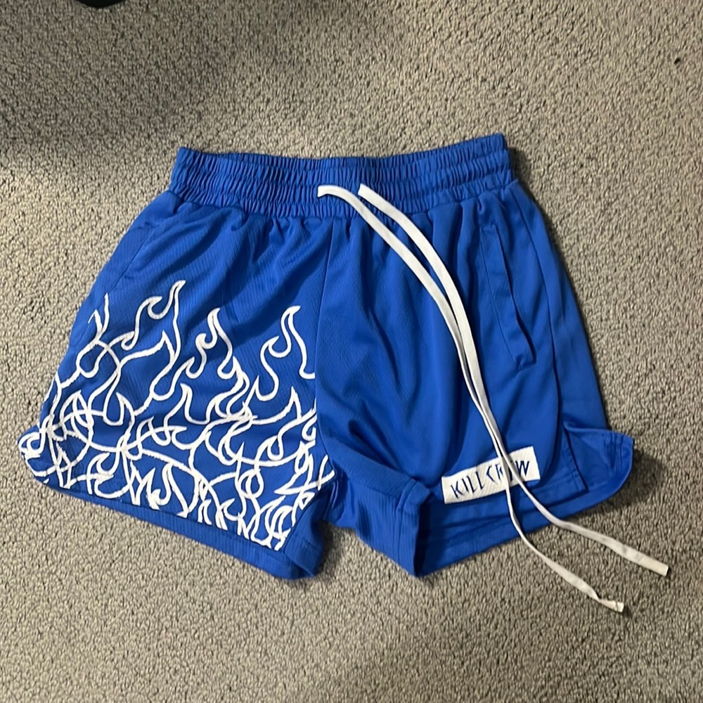 Kill Crew Blue/White Flame Shorts
